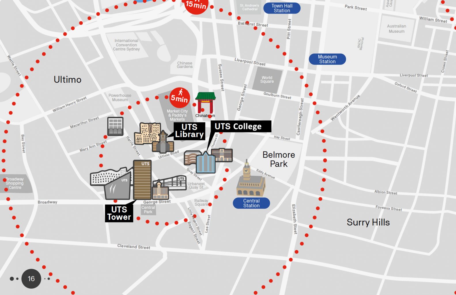 UTS College Map